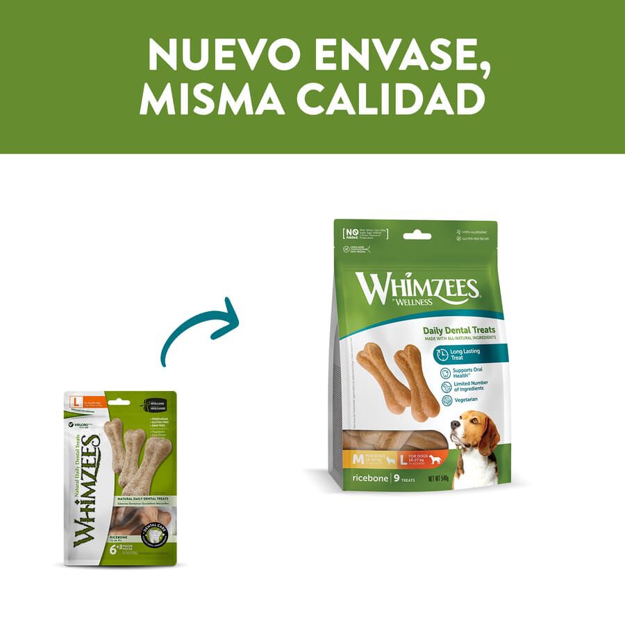 9 barritas Whimzees Snacks Dentales en Forma de Hueso para perros, , large indicador imagen numero 5